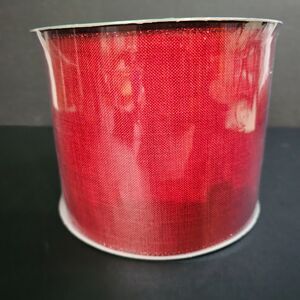 New Member's Mark Bright Red Christmas Premium Ribbon Wired 5 Inch 50 Yards